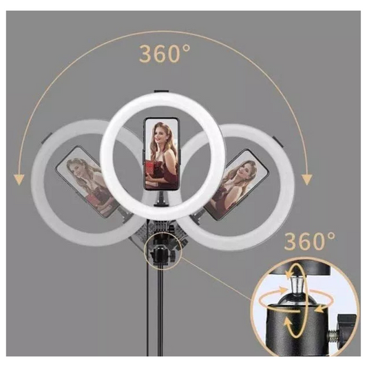 Aro de Luz LED 26 cm con Trípode 2.1 M (Envío gratis)