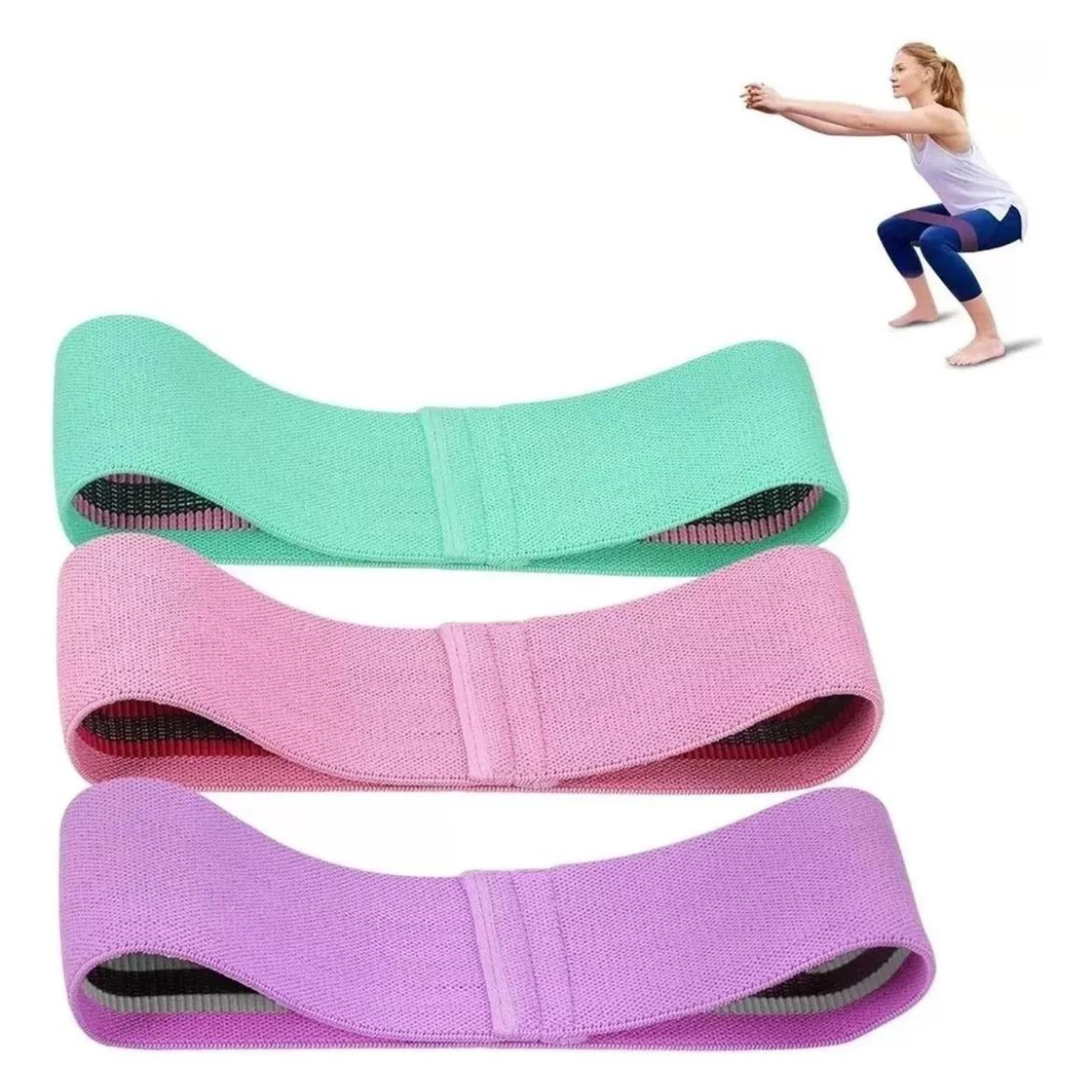 3 Bandas de Ejercicio para Fitness (Envío gratis)
