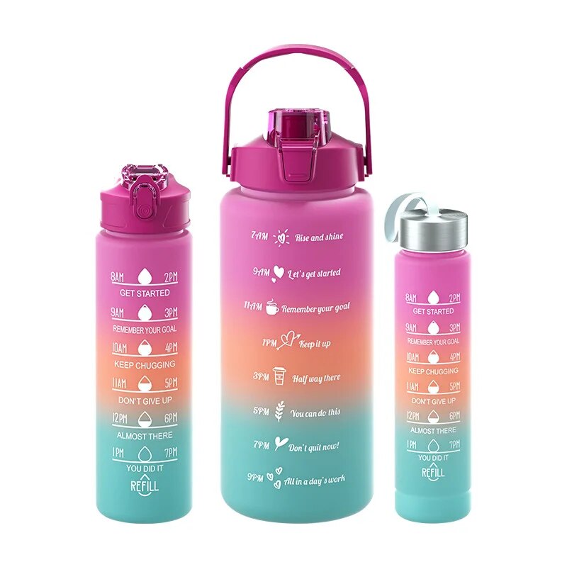 Botella De Agua Motivacional 3 en 1 (Envío gratis)