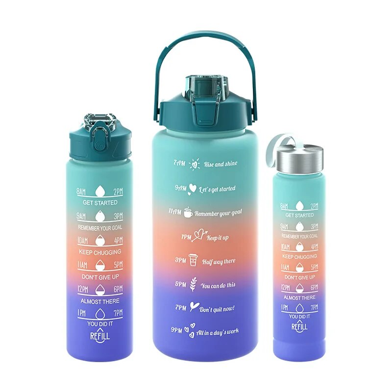 Botella De Agua Motivacional 3 en 1 (Envío gratis)
