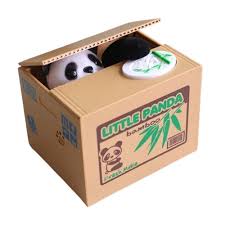 Alcancia Panda Roba Monedas (Envío gratis)