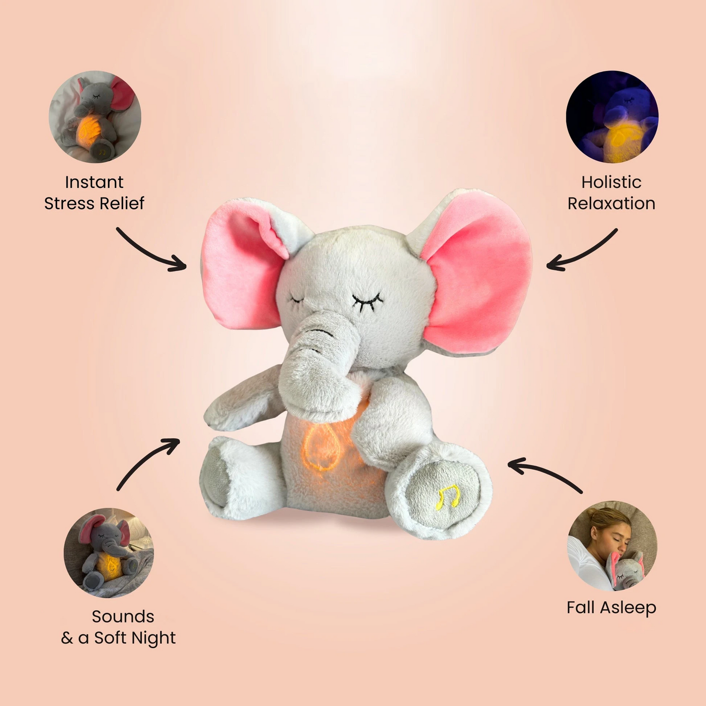 Peluche De Apego Antiestrés Respira Luz (Envío gratis)